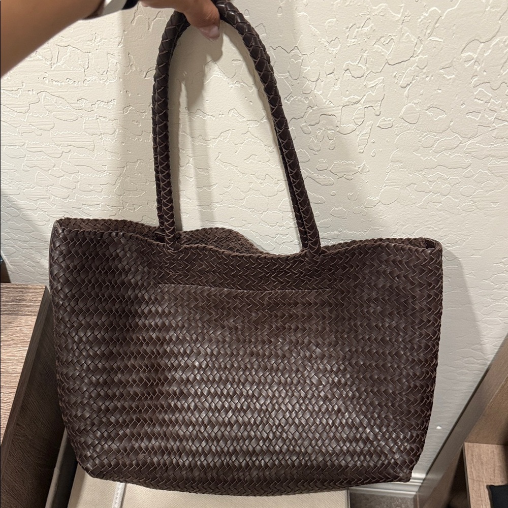 Madewell Dark Brown Woven Tote